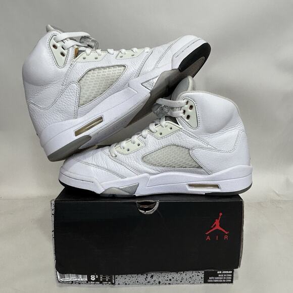 Nike Air Jordan 5 Retro OG “White Metallic” - Picture 3 of 9
